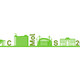 ECMolS2022 logo. A skyline of Dortmund in cartoon style with the individual letters ECMolS 2022 between the buildings.