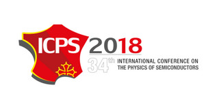 ICPS 2018 logo. A sketch of physical France in red with the cross of the Occitania region at the place of Montpellier.